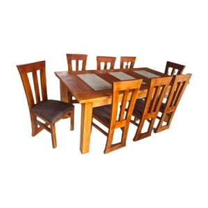 Koliat - Jgo Comedor Elegant 8S Miel Ceramica Beige