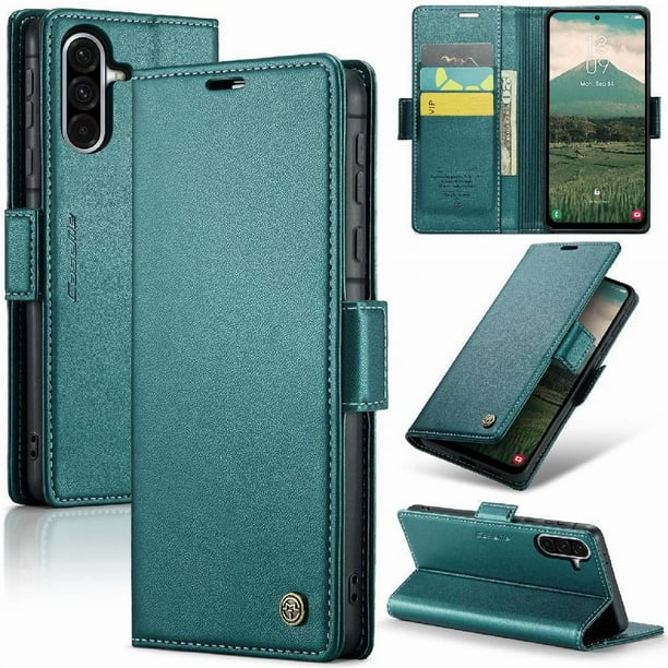 CaseMe tipo cartera Samsung Galaxy A16 5G con cierre magnético, RFID, tarjetero, soporte, carga inalámbrica