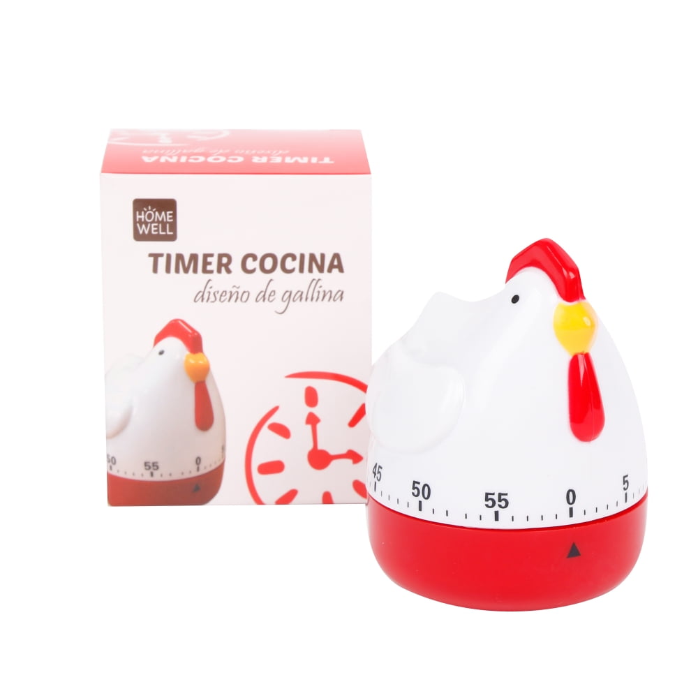 Homewell - Temporizador Timer De Cocina Diseño Gallina 8.5cm