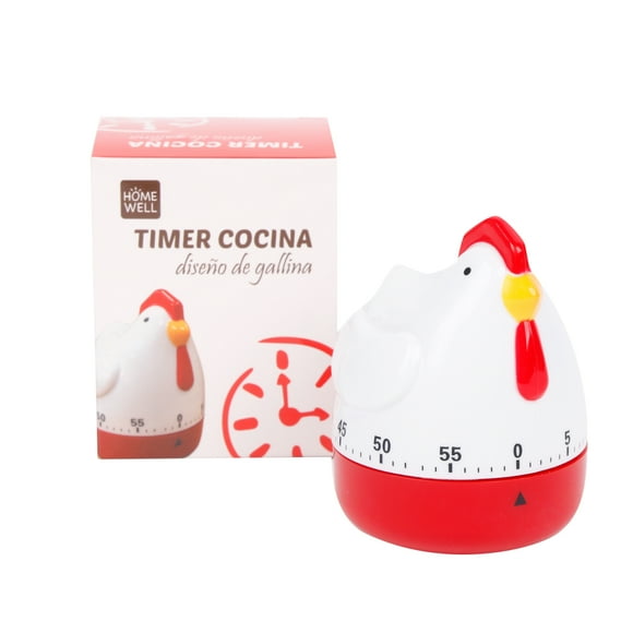Temporizador Timer de Cocina Diseño Gallina 8.5cm