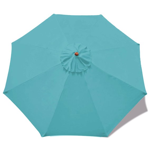 Toldo de repuesto para sombrilla de patio MASTERCANOPY de 9 pies, color turquesa