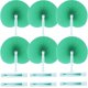 thumbnail image 1 of Bestage 20 abanicos plegables de papel verde con mango de plástico, 1 of 6