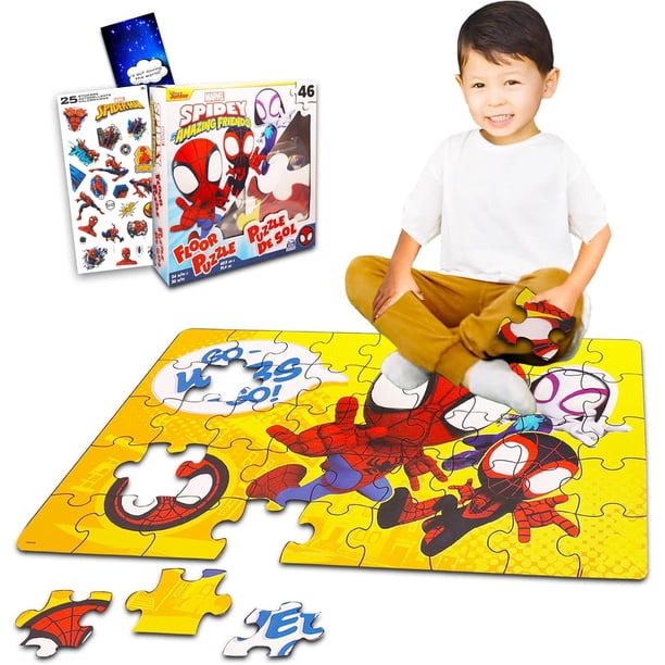Rompecabezas de Piso Spiderman Marvel 46 Piezas 61x91 cm