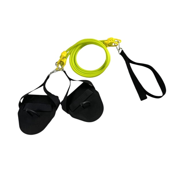 Cinturón De Entrenamiento De Natación Con Cordón Para Hombres Y Mujeres Para Entrenamiento De Fuerza De Brazos De Natación, Color Amarillo