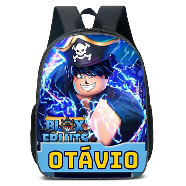 HOT Blox Fruits Primary School Bag Children's Cartoon Backpack Backpack Kawaii Cartoon School Bag Mochila Sports Backpack zipper