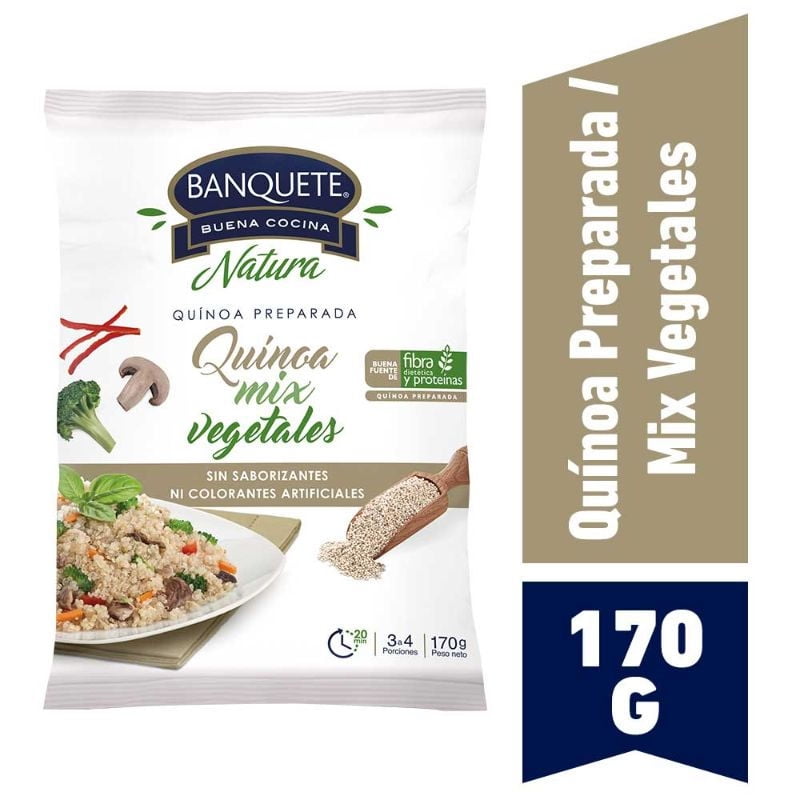 Quinoa Mix Vegetales Bolsa 170 g Banquete