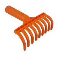 Ioensy - Rastrillo De Hojas Para Jardín Pequeño, Ligero, De 9 Dientes, Rastrillo Ergonómico Para Césped