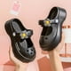 thumbnail image 1 of Girls Cute Floral Print Clog Sandals, Kids Casual Dress Up Mary Jane Shoes With Assorted Colors, 1 of 3