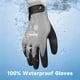 thumbnail image 4 of Guantes de trabajo impermeables DULFINE, 3 pares, gris, talla M, 4 of 6