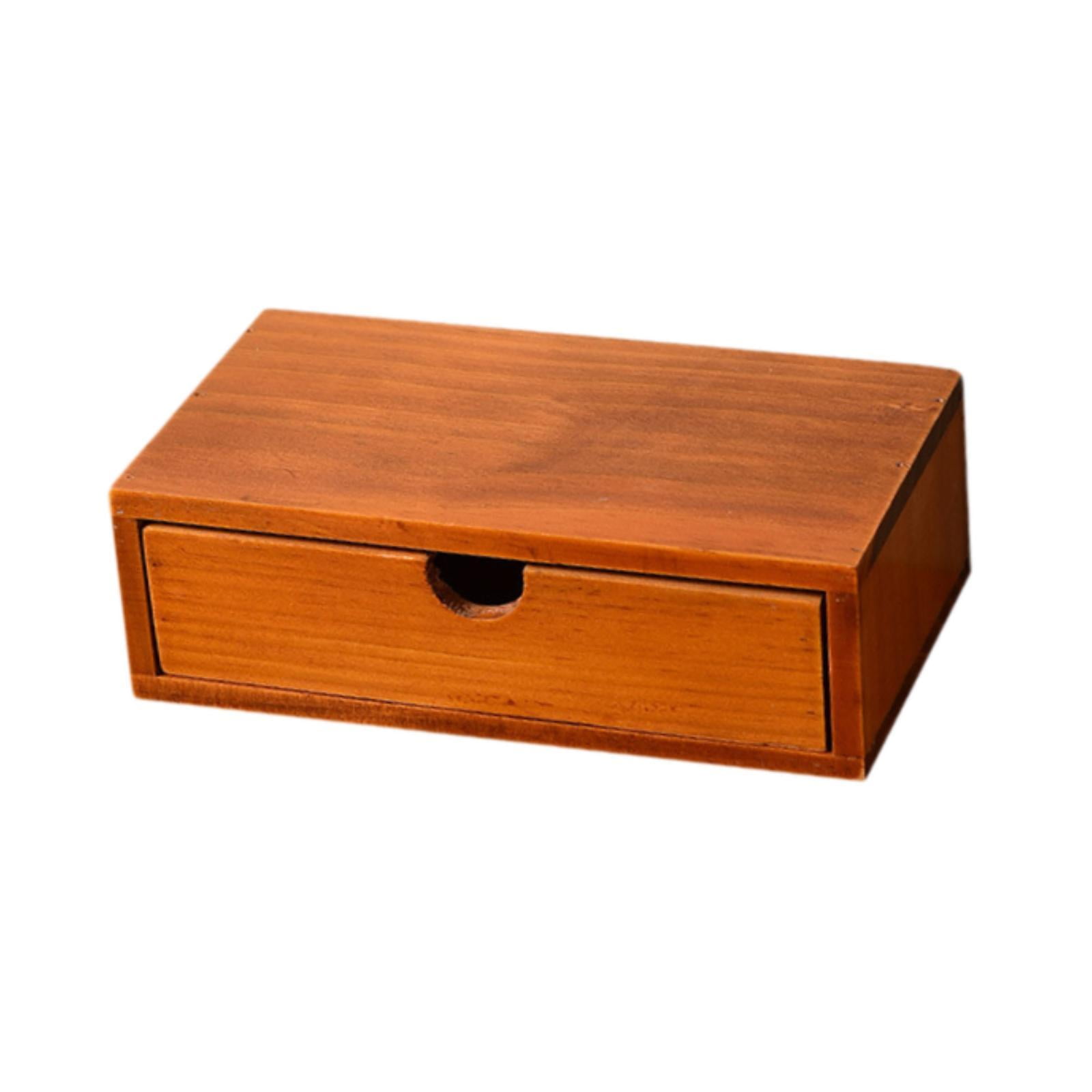 Bothyi - Caja De Almacenamiento De Madera Para Cápsulas De Café, Organizador De Escritorio Con Cajón