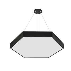 Hbled - Lámpara Led Hexágono Negro 50W/60Cms Luz Fría