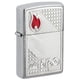 thumbnail image 1 of Mechero de bolsillo Zippo Tiles con diseño de emblema en cromo cepillado, 1 of 6