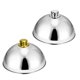thumbnail image 2 of Plato Cloche De Cubierta De Comida De Acero Inoxidable De 2 Piezas Con Plato Con Tapa Abovedada, 2 of 7