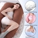 thumbnail image 3 of Almohada para embarazadas, almohada en forma de U desmontable y lavable, cojín grande, almohada de cintura, 3 of 5