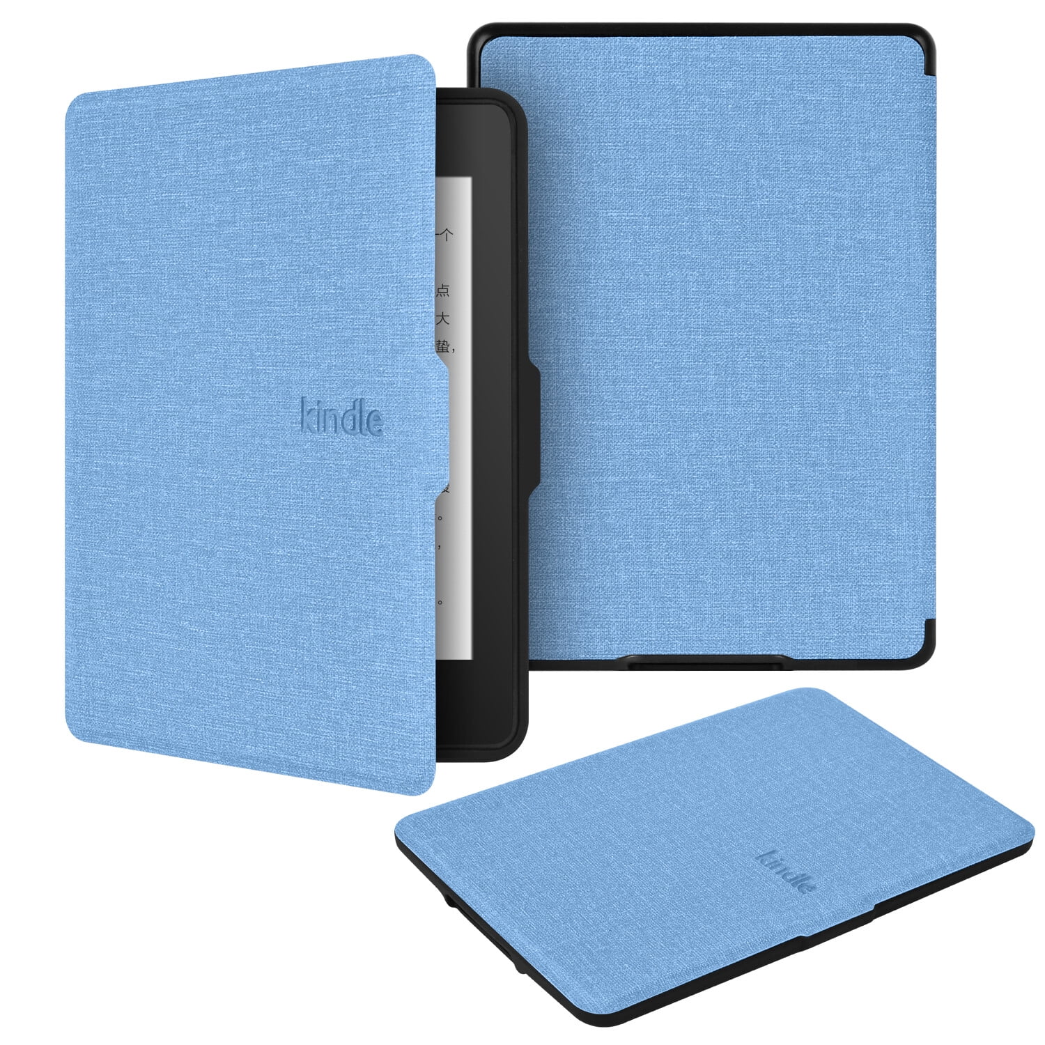 Funda Gangxun De Tela Con Carcasa Suave Tpu Para Kindle Paperwhite 3/2/1 – Modo Automático, Antigolpes, Diseño Ligero