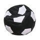 thumbnail image 2 of Pouf Pera Futbol Negro Blanco Eco Cuero 80x80x80 cm, 2 of 3