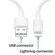 thumbnail image 2 of Cable Lightning a USB Best Buy essentials de 183 cm trenzado, 2 of 3
