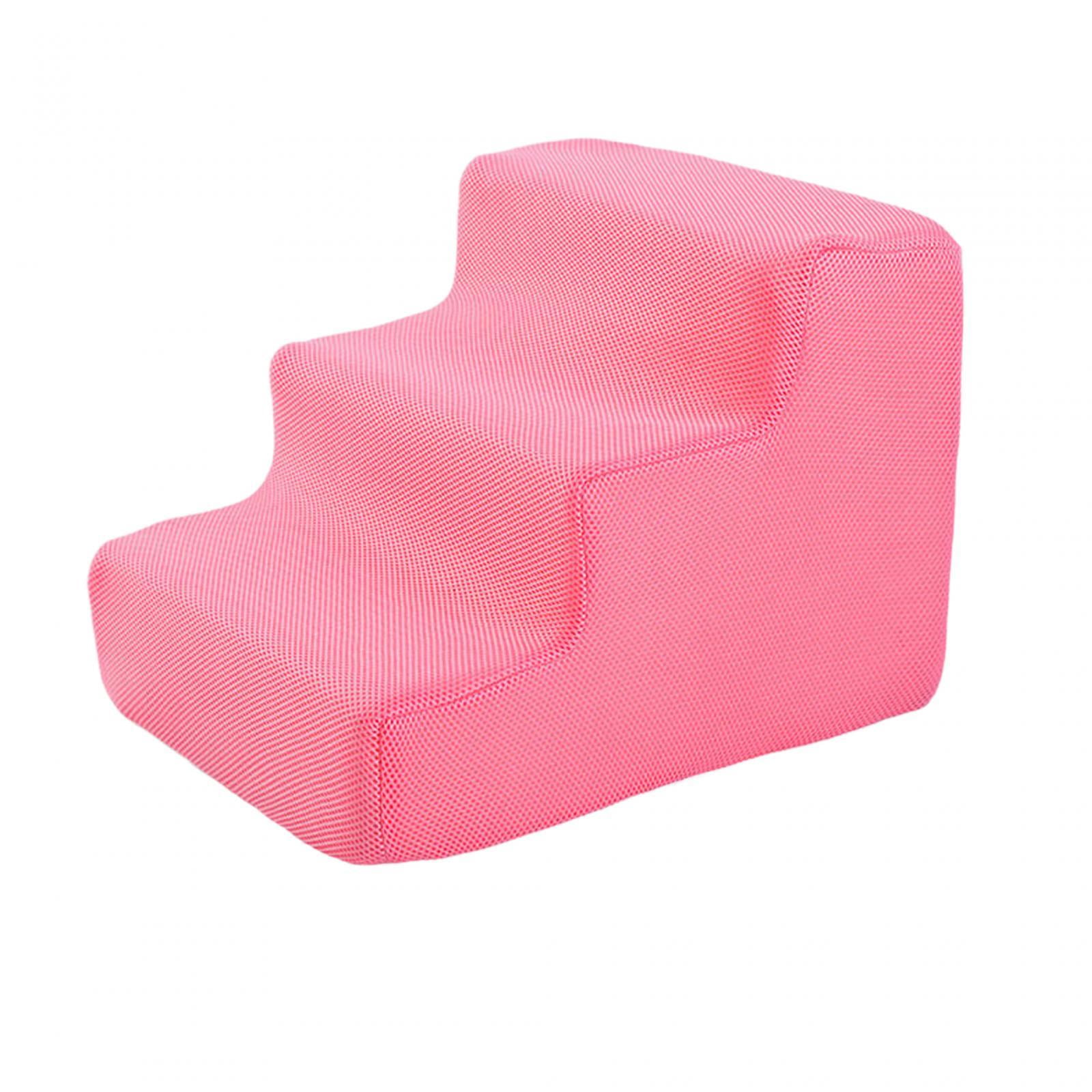 Magideal - Escalera De Alta Densidad Para Mascotas, Rampa Para Gatos, Escalón Antideslizante Para Perros, Escalón Equilibrado Para Mascotas Para Perros Y Gatos P , Rosa 3 Rosa 3 Pasos
