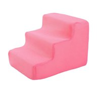 Magideal - Escalera De Alta Densidad Para Mascotas, Rampa Para Gatos, Escalón Antideslizante Para Perros, Escalón Equilibrado Para Mascotas Para Perros Y Gatos P , Rosa 3 Rosa 3 Pasos