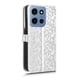 thumbnail image 4 of Funda Cartera Lunares Motorola Moto G 5G 2025 con Tarjetero, Correa y Soporte Plata, 4 of 6