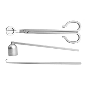 Bothyi - Kit De Cuidado De Velas Con Adorno De Mecha Para Velas, 3 Uds., Apagador De Velas Para Amantes De Las Velas Argent