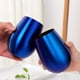 thumbnail image 4 of Xiao Hua Copa de Vino de Acero Inoxidable Macizo de Alta Calidad, Juego de 2, Copa sin Asa, ideal para Banquetes para Exteriores, Colorida, 500ml, 4 of 4