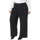 thumbnail image 4 of Agnes Orinda Pantalones de Mujer Talla Grande para Escuela o Universidad, Cintura Alta Elástica, Pantalones de Negocios Largos y Rectos con Bolsillos 2X Negro, 4 of 6