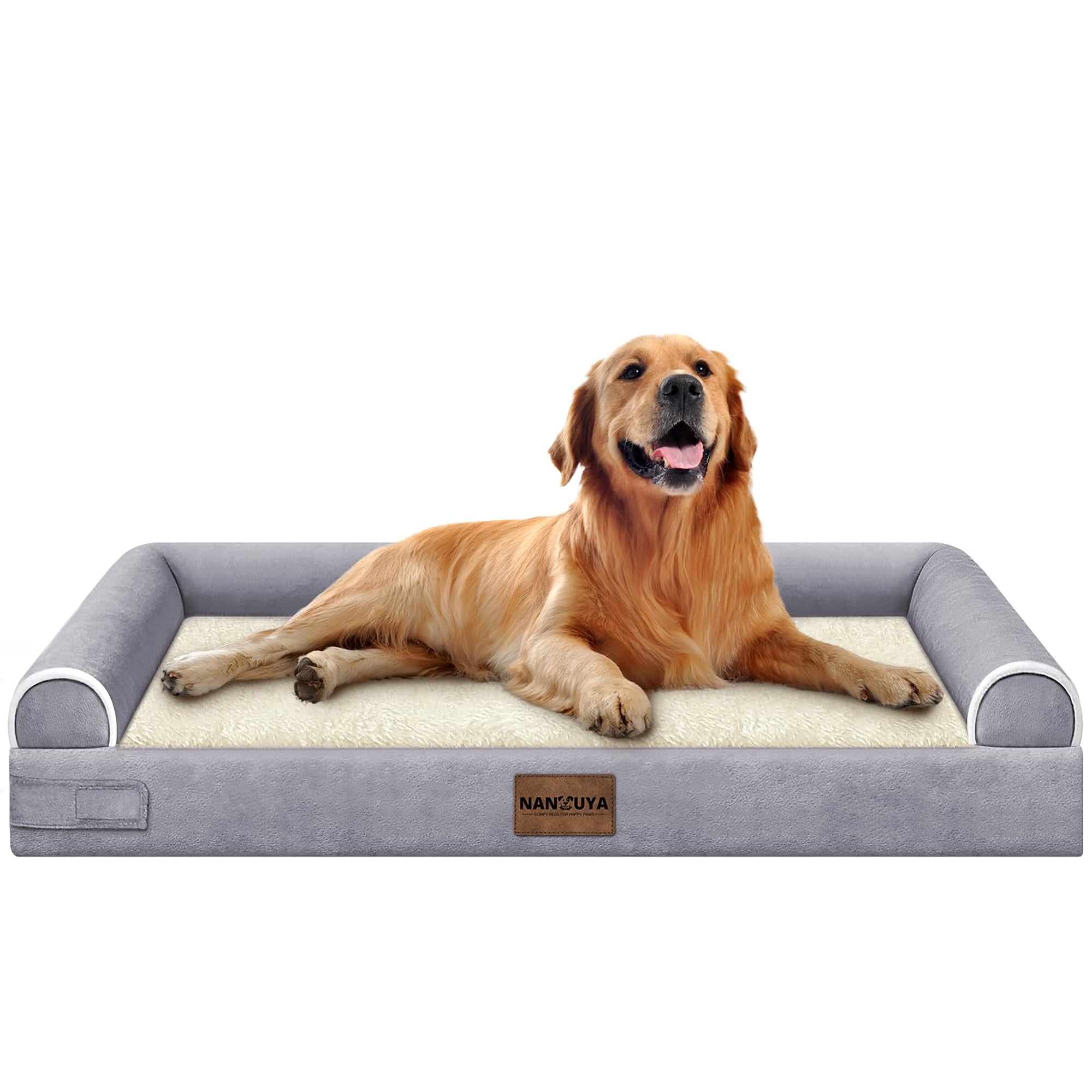 Cama Ortopédica Para Perros Nanuya, Lavable E Impermeable, Color Morado Xl