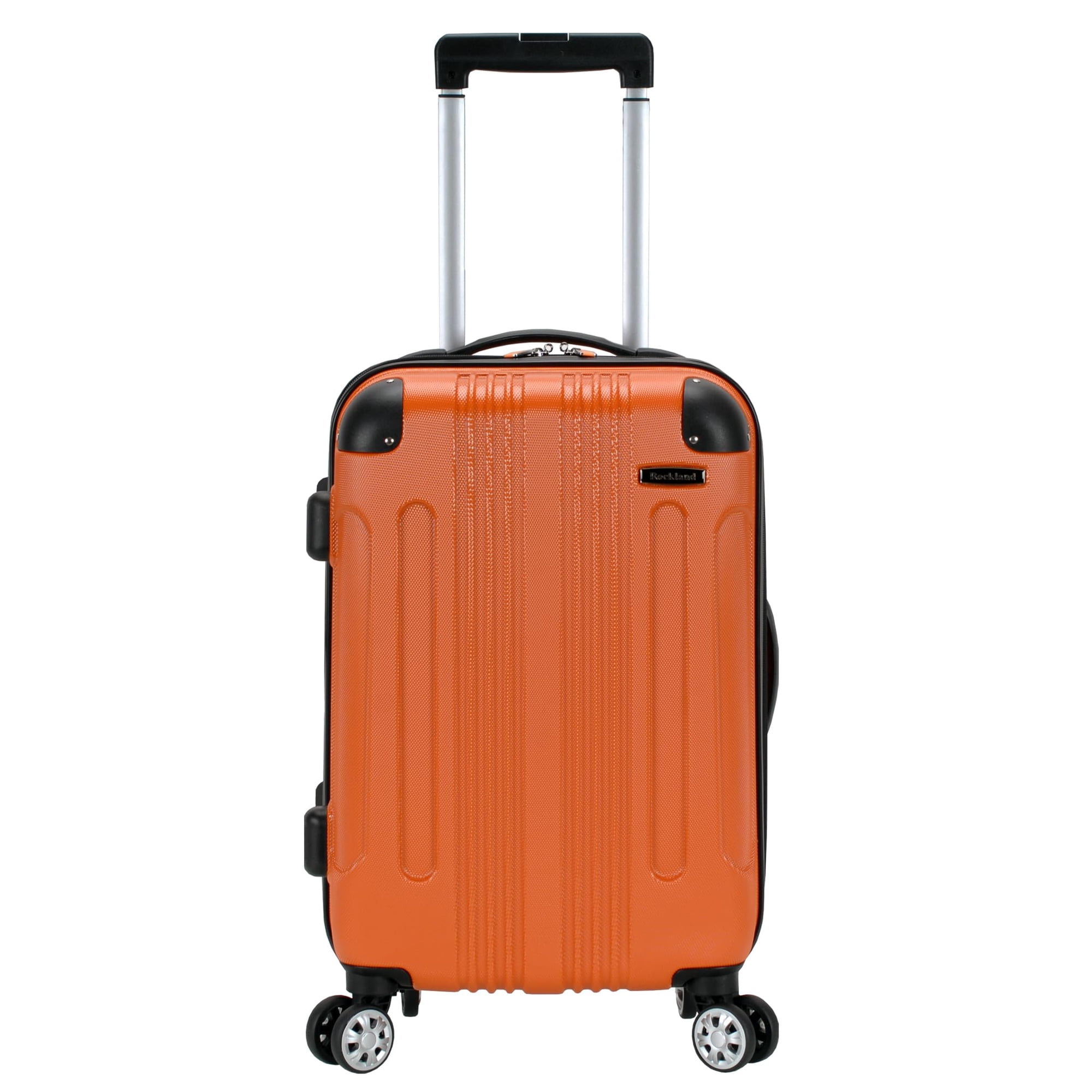Rueda Giratoria Rígida Luggage Rockland London De 20 Pulgadas, Naranja