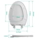 thumbnail image 2 of Asiento de inodoro PUKANIUM alargado 47x36 cm blanco con cierre suave, 2 of 7