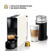 Cafetera Nespresso Essenza Mini Blanca Con Espumador De Leche