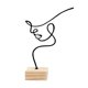 thumbnail image 5 of Escultura De Contorno De Cara De Metal, Figura De Arte De Hierro, Adorno De Escritorio, Decoración Del Hogar L, 5 of 5