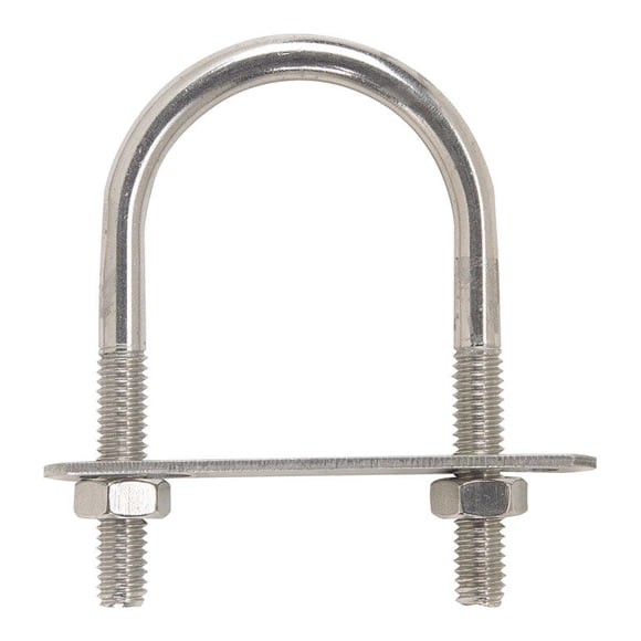 Perno en U Hampton de acero inoxidable grueso de 5/16 x 2 x 12 cm (paquete de 5)