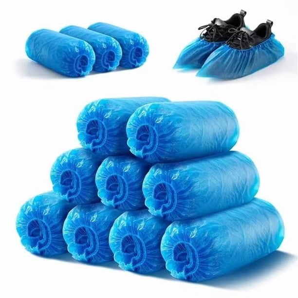 Fundas para zapatos HUADYMEET desechables, antideslizantes e impermeables, paquete de 100