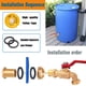 thumbnail image 4 of Kit de grifería Rain Barrel Musibo, grifo de latón para barril de agua, 4 of 6