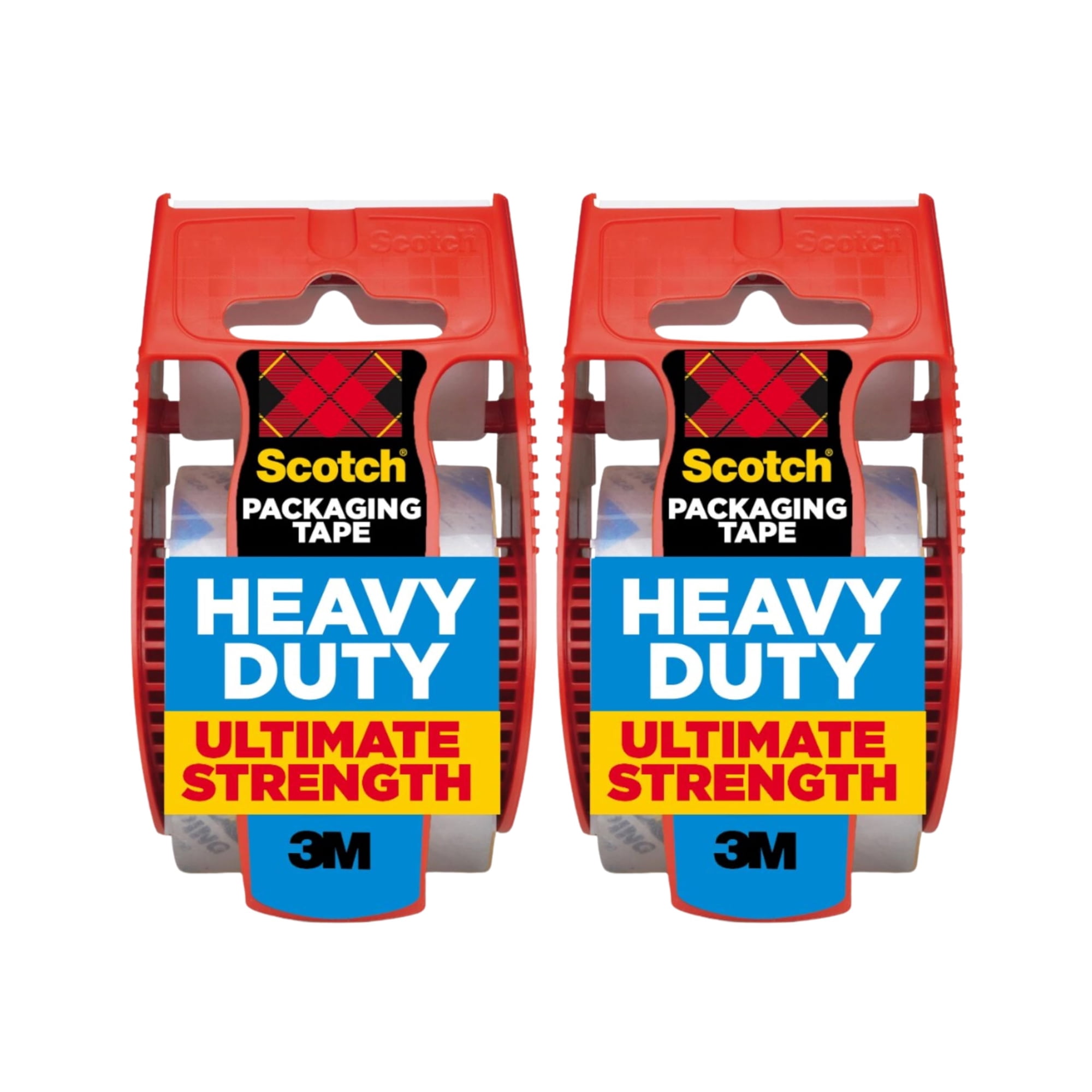 Cinta De Embalaje Scotch Heavy Duty De 2,54 Cm X 20,32 M, Transparente, Paquete De 2