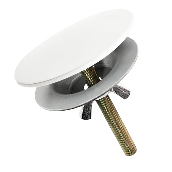 Cubretaladro para fregadero de cocina Westbrass de 2" con recubrimiento en polvo blanco