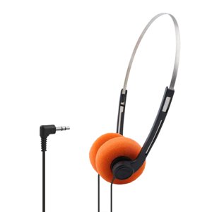 Bothyi - Auriculares De Estilo Retro, Prácticos Accesorios Fotográficos Para Correr, Caminar, Tomar Un Avión, Color Naranja