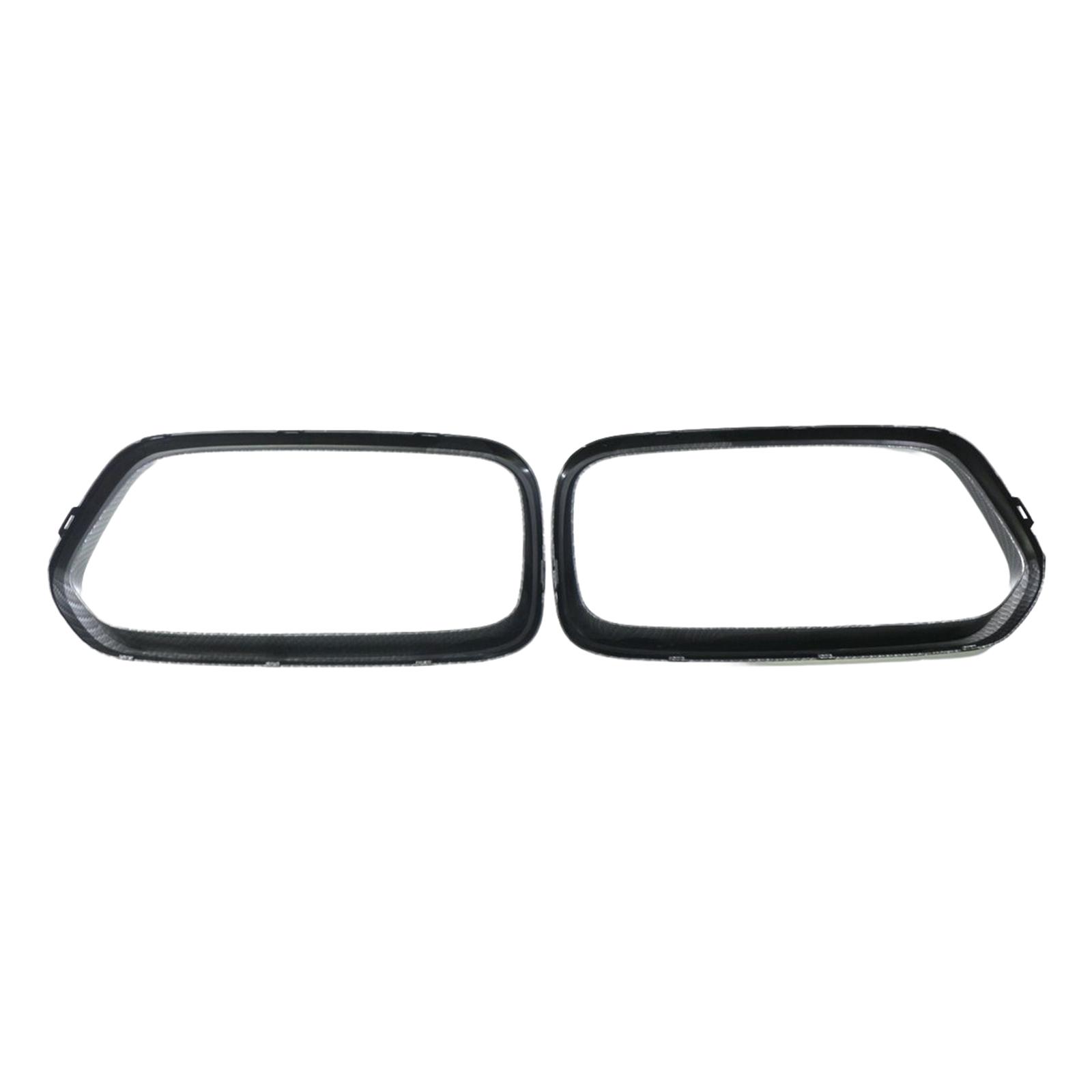 Magideal - 2 Uds. Parrilla De Rejilla De Riñón Delantera Automotriz, Piezas De Plástico Abs 51712455247 51712455246, Ajuste Para X2 F39.