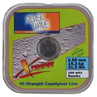 Silver Wave - Nylon Transparente Humo 0,50Mm Resisten 14,3Kg Bobina100Mts