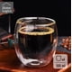 thumbnail image 2 of Set 4 Vasos Double Wall Glass Classic 100 ml Home Logics, 2 of 8