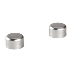 Metalhsa - Pack 2 Unidades Terminal Tope De Metal Satín 19 Mm