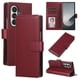 thumbnail image 3 of Funda Cartera para Samsung Galaxy Z Fold7 con Tarjetero, Soporte y Cordón - Protección Rojo, 3 of 5