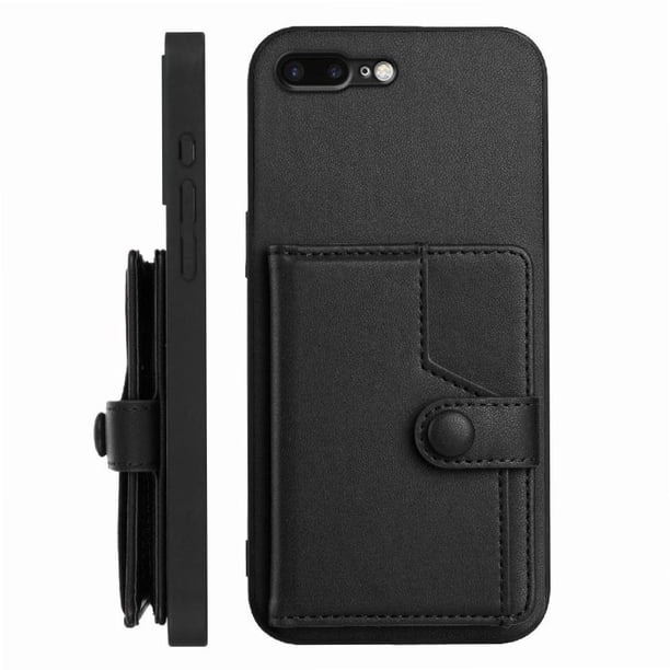 FOXDOCK Funda para iPhone 8 Plus con Bloqueo RFID - Diseño Elegante con Cierre de Botón