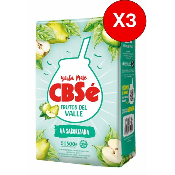 Pack 3 CBSE Frutos Del Valle 500g C u