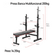 thumbnail image 3 of Press Banca Abdominal Reclinable Rack Pesas 5 Nivel Boomfit, 3 of 7