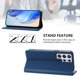 thumbnail image 3 of Funda Billetera con Soporte para Samsung Galaxy S22 Ultra Bloqueo RFID Plegable Azul, 3 of 6