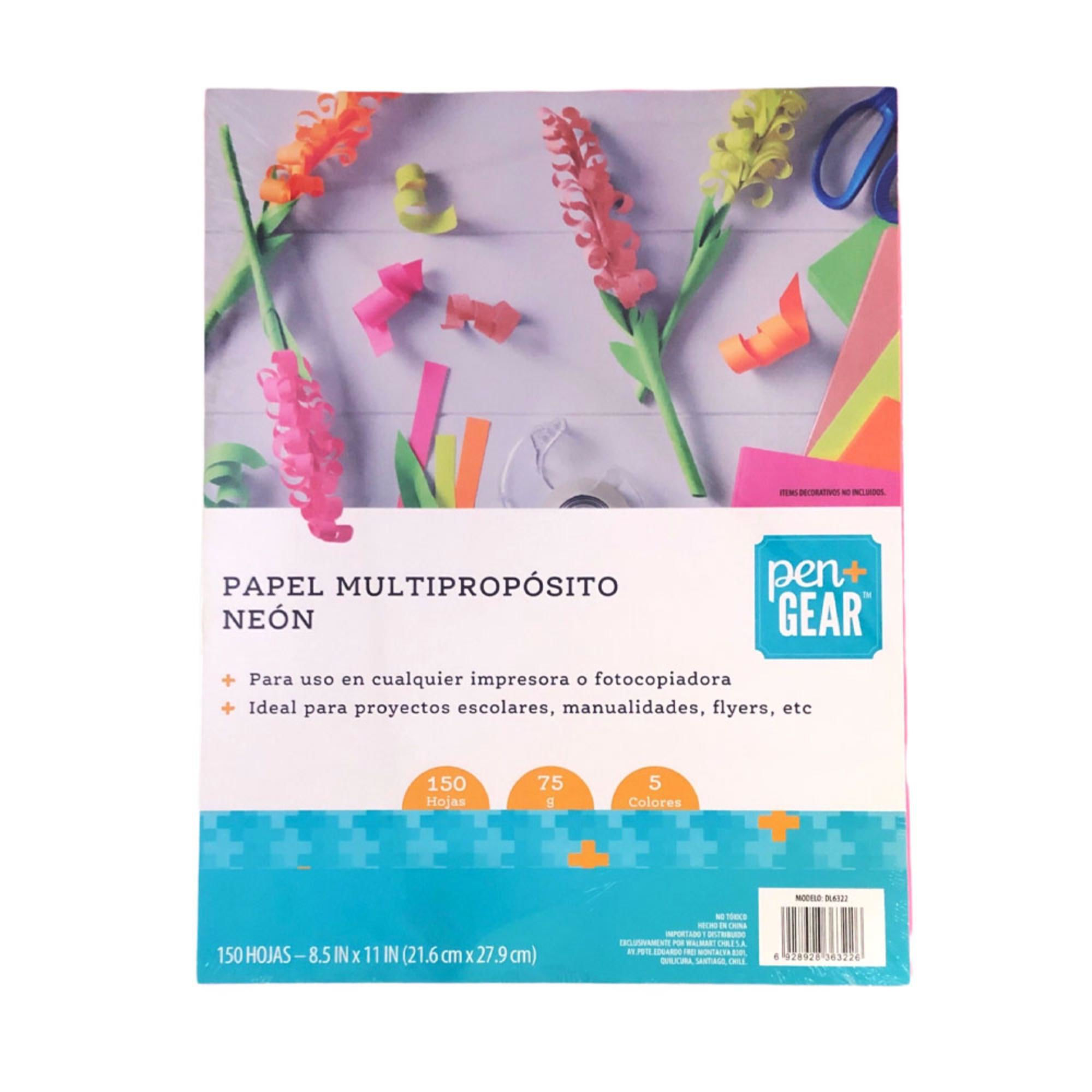 Papel Neon Multiproposito Pen&Gear