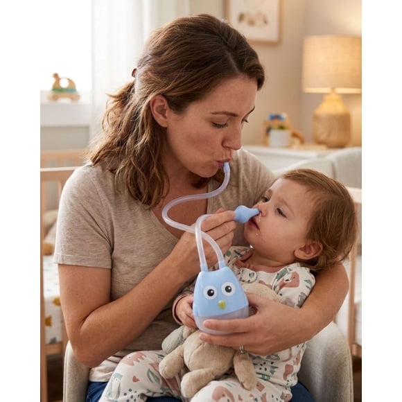 Aspirador Nasal Alivio Suave y Divertido para tu BebéAZUL
