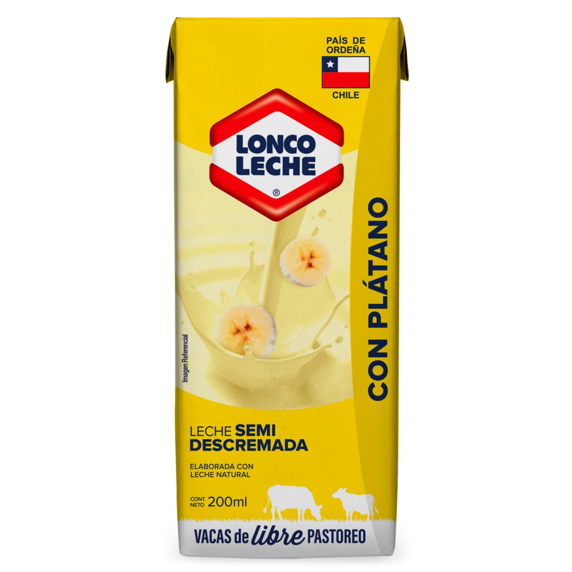 Leche Plátano Caja 200 ml Loncoleche